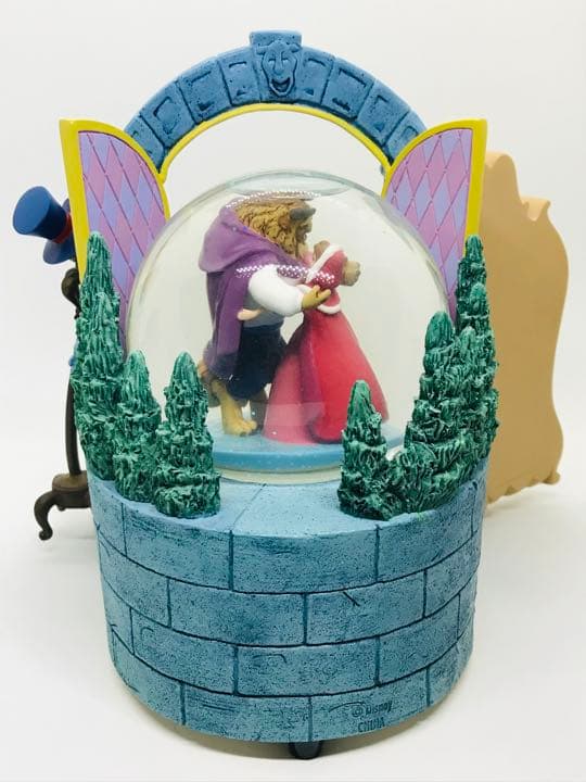 【超希少】美女と野獣スノードーム　愛の芽生え