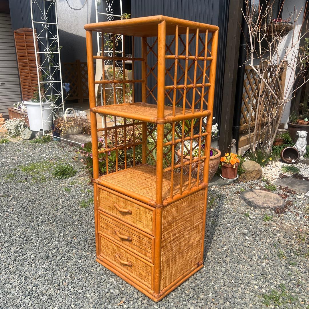 2 THE BEACH STORE 様 籐家具 ラタン 飾り棚 エスニック