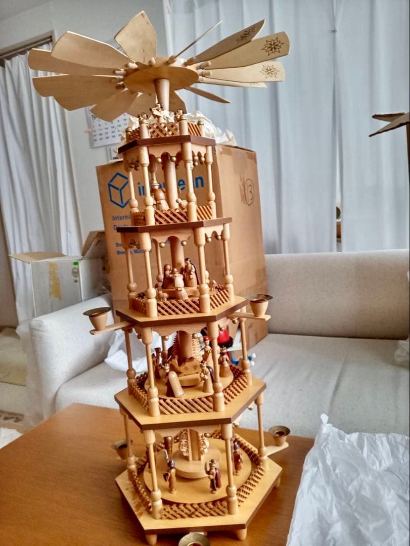 tykkylumi　　クリスマスピラミッド　特大　5段　ドイツ　ザイフェン