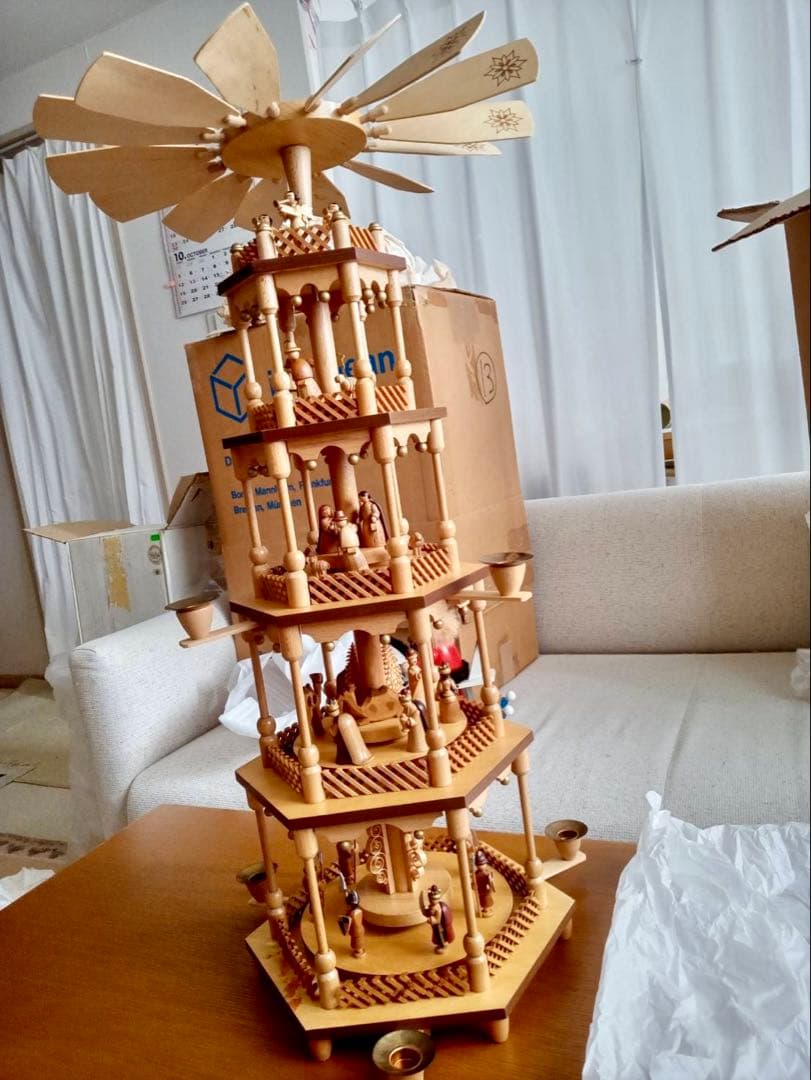 tykkylumi　　クリスマスピラミッド　特大　5段　ドイツ　ザイフェン