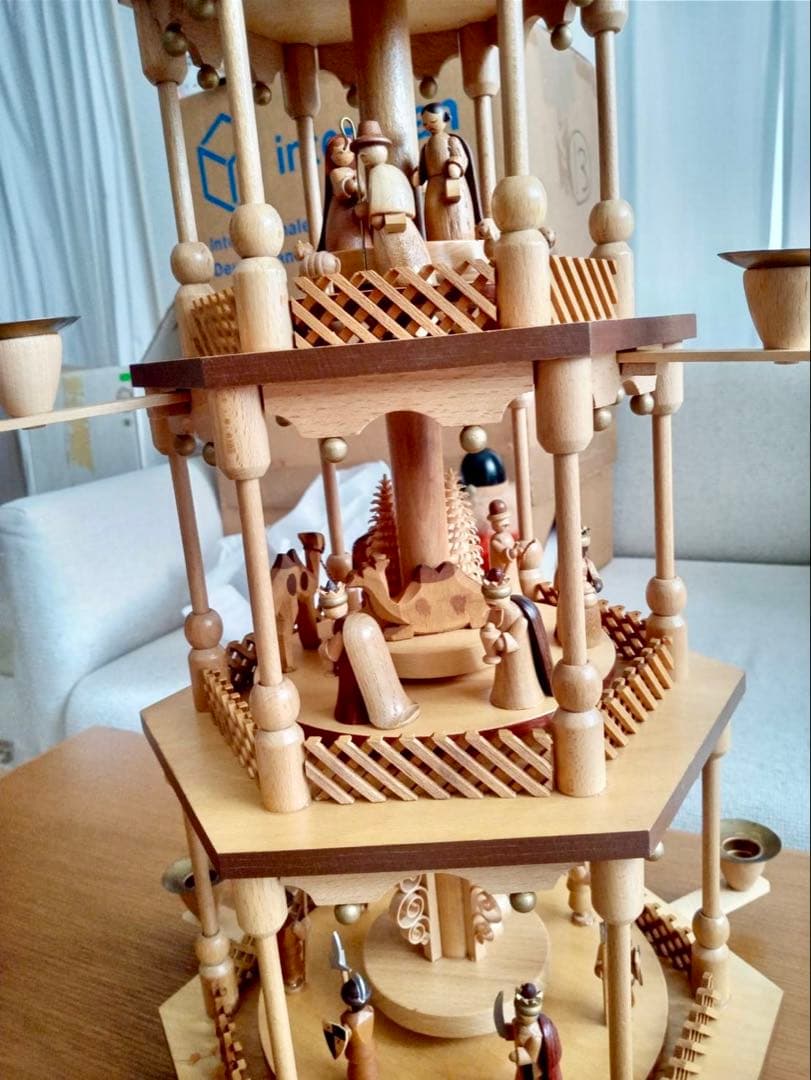 tykkylumi　　クリスマスピラミッド　特大　5段　ドイツ　ザイフェン