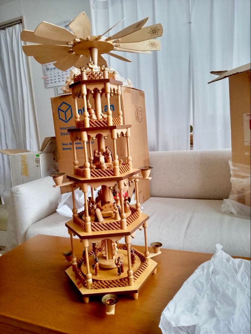 tykkylumi　　クリスマスピラミッド　特大　5段　ドイツ　ザイフェン