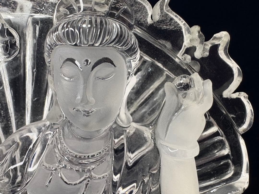 緊急値下げ！☆水晶クリスタル☆ 観音菩薩像 一点物