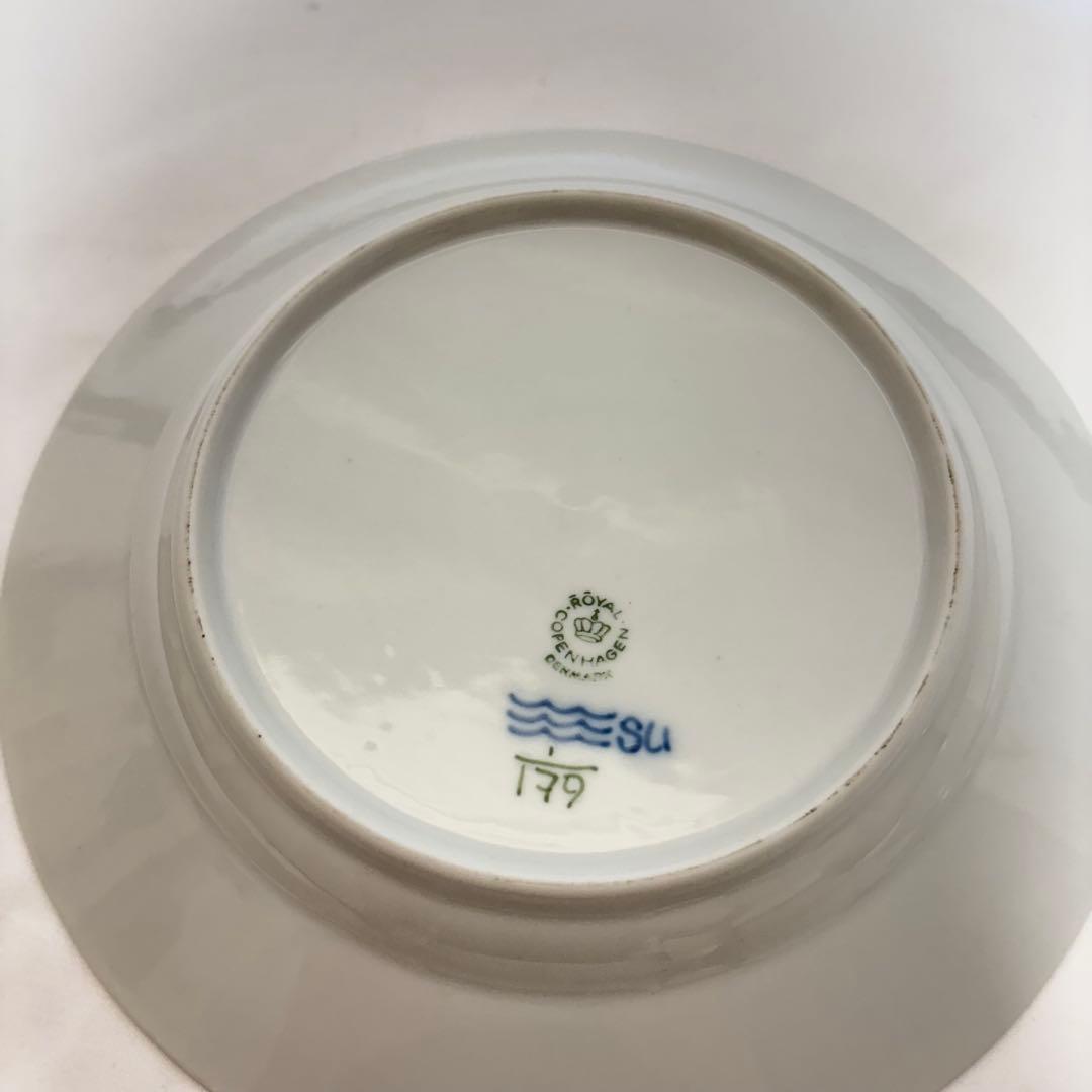 未使用 ロイヤルコペンハーゲン ブルーフルーテッド プレート4枚セット 19cm