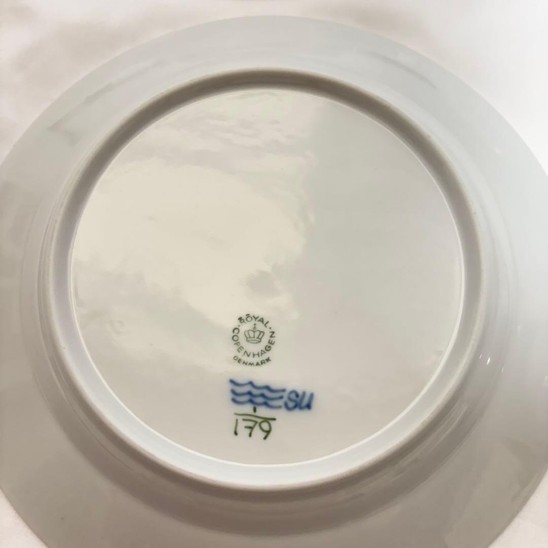 未使用 ロイヤルコペンハーゲン ブルーフルーテッド プレート4枚セット 19cm