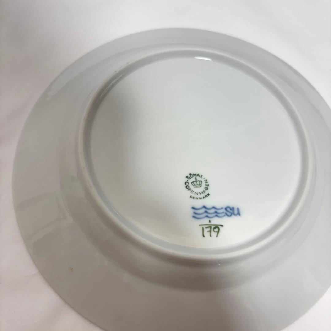 未使用 ロイヤルコペンハーゲン ブルーフルーテッド プレート4枚セット 19cm