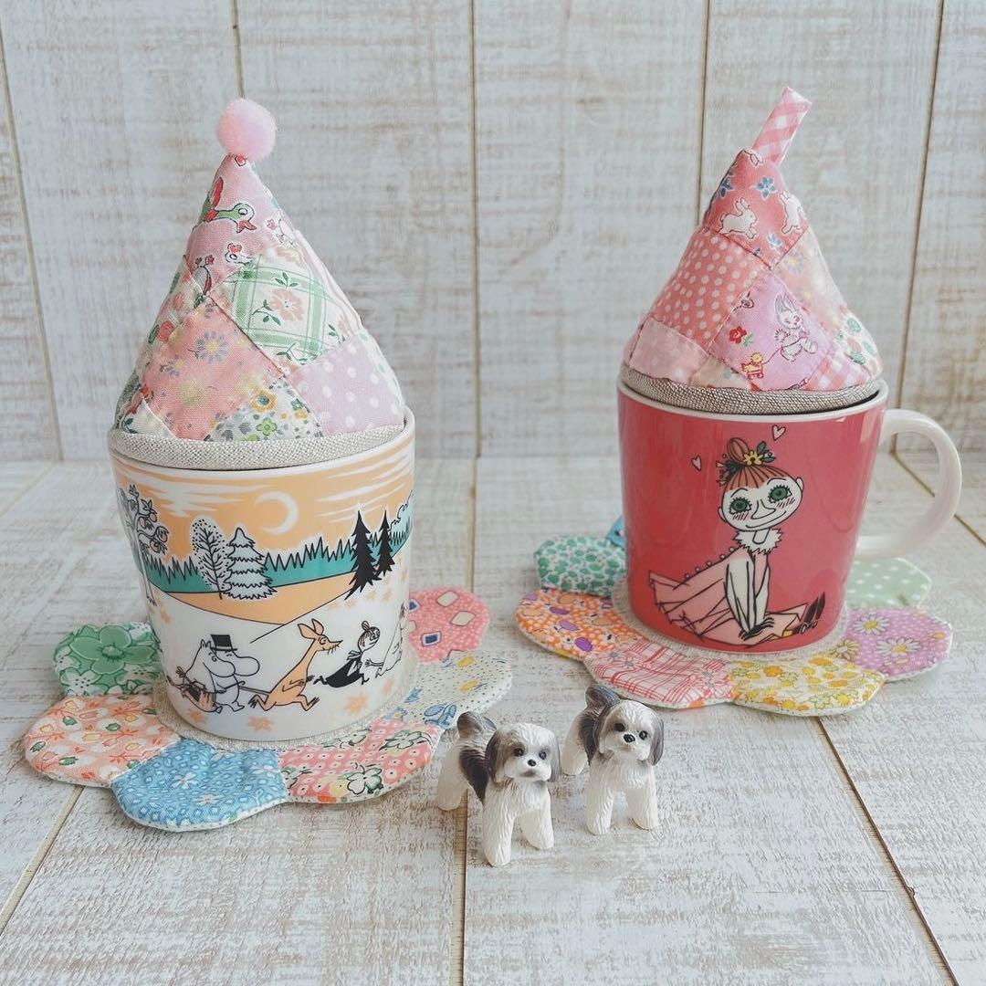 マハロ⚘サーティーズ復刻布⚘お花のコースター①⚘ドレスデン ハンドメイド