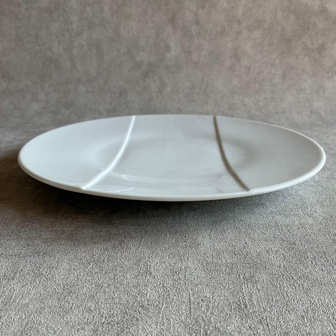 フランス PILLIVUYT ストライプ ディナープレート 31.5cm