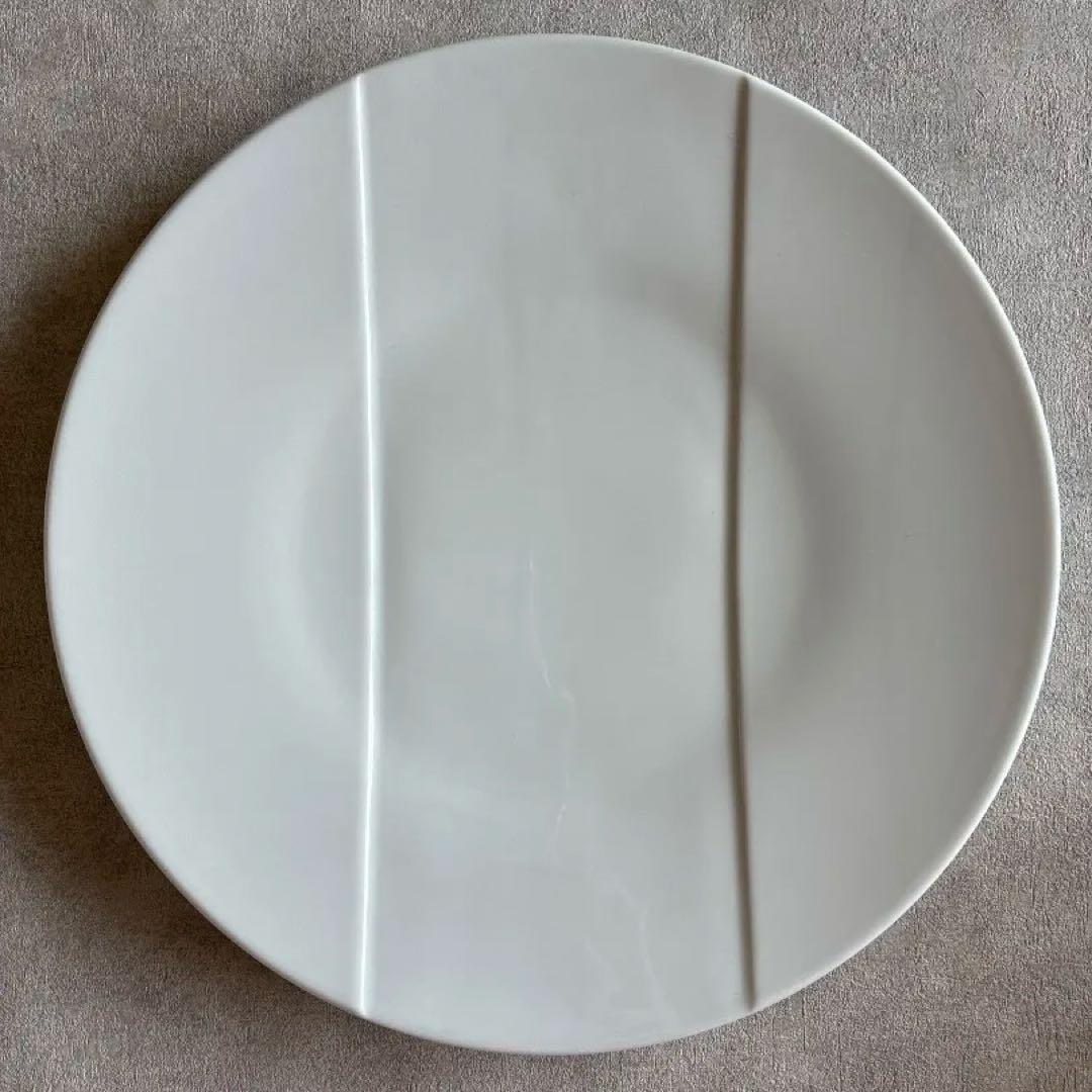 フランス PILLIVUYT ストライプ ディナープレート 31.5cm