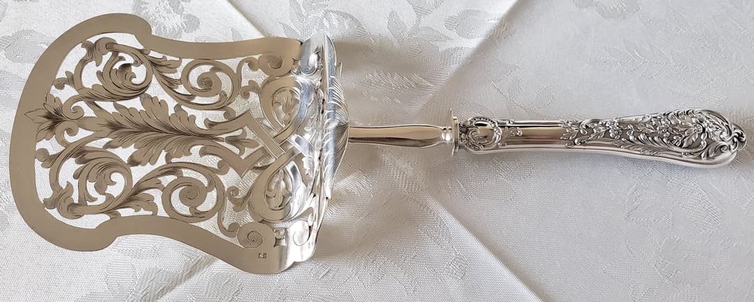 純銀 950 スターリング 特大 サーバー シルバー アンティーク