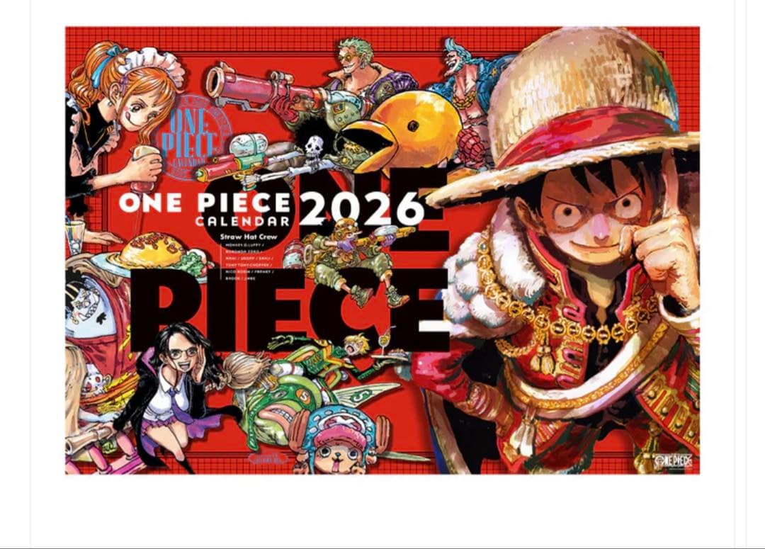 新品】 ワンピース コミックカレンダー（大判）2026 - メルカリ