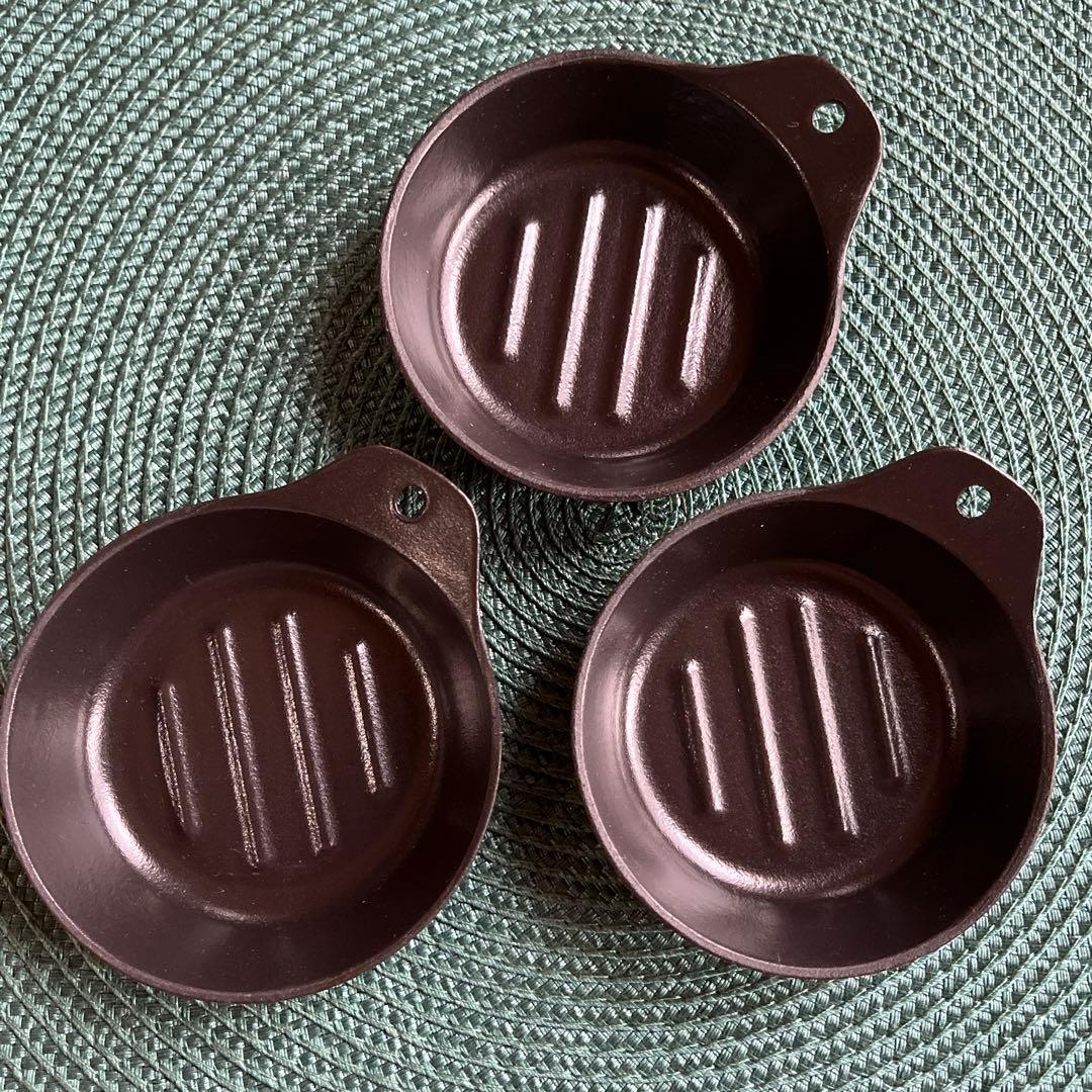 VERMICULAR ミニスキレット浅型3個セット トレイ付き