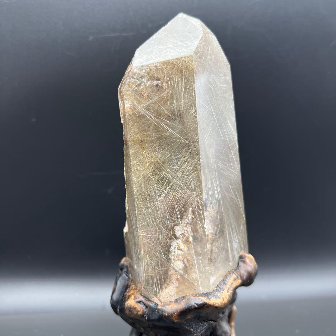 ✳️新春開運招福セール☆超希少✨奇跡の石✨放射プラチナルチル 六角柱 天然石 原石