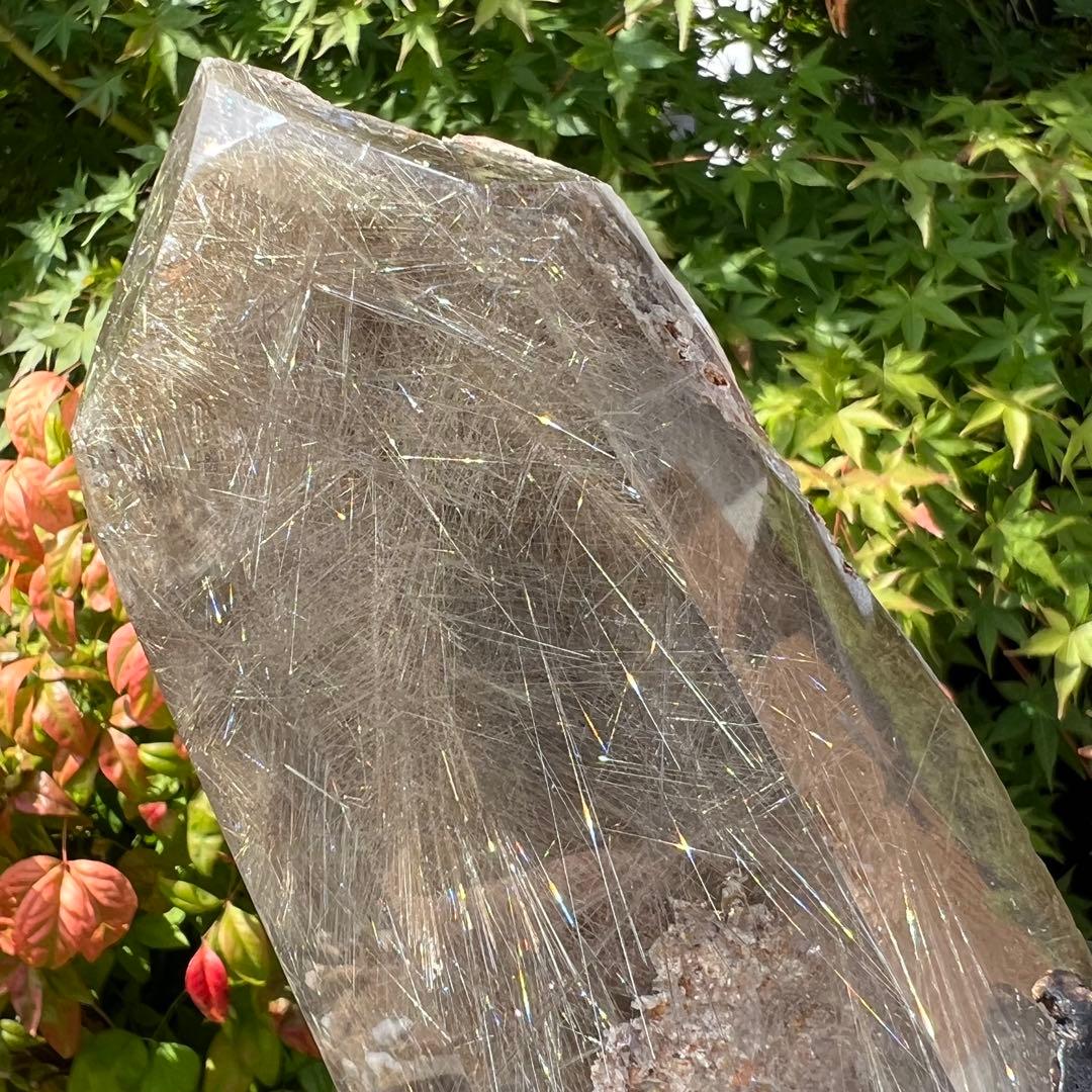 ✳️新春開運招福セール☆超希少✨奇跡の石✨放射プラチナルチル 六角柱 天然石 原石