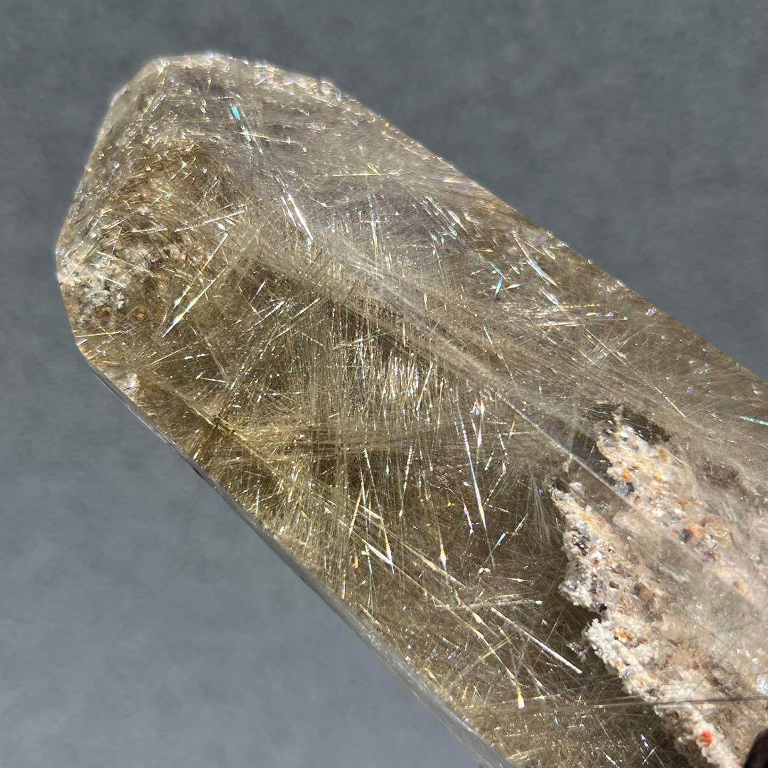 ✳️新春開運招福セール☆超希少✨奇跡の石✨放射プラチナルチル 六角柱 天然石 原石