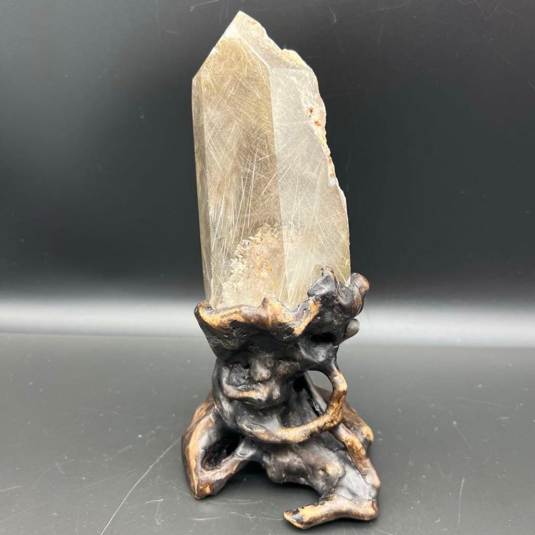 ✳️新春開運招福セール☆超希少✨奇跡の石✨放射プラチナルチル 六角柱 天然石 原石