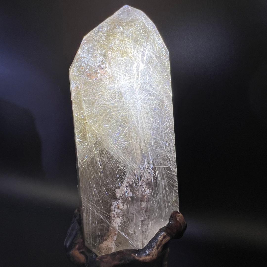 ✳️新春開運招福セール☆超希少✨奇跡の石✨放射プラチナルチル 六角柱 天然石 原石