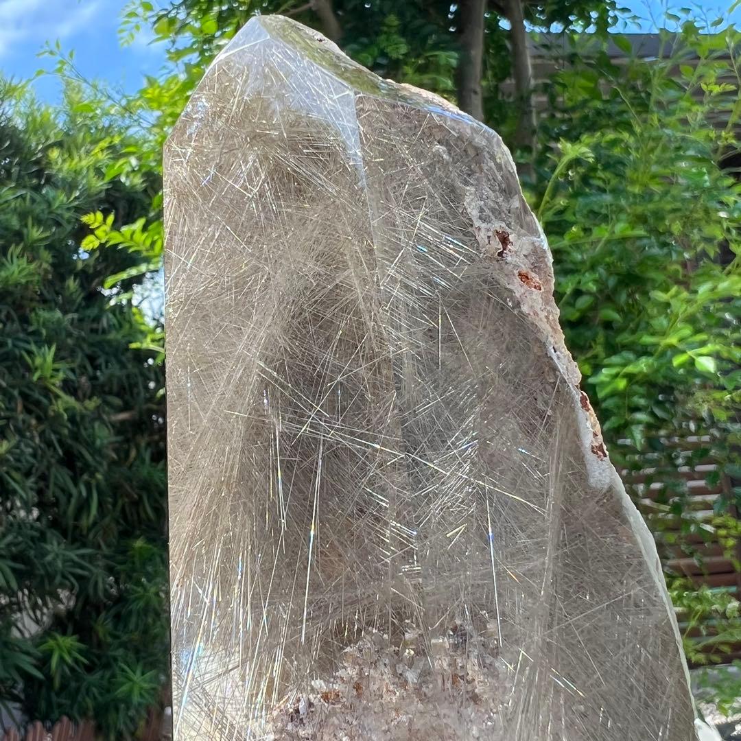 ✳️新春開運招福セール☆超希少✨奇跡の石✨放射プラチナルチル 六角柱 天然石 原石