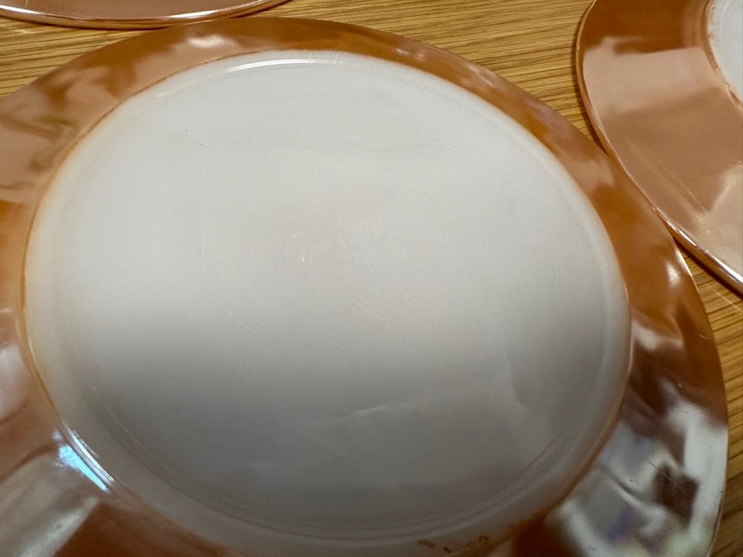 Fireking ファイヤーキング vintage オレンジ 皿 8点 set