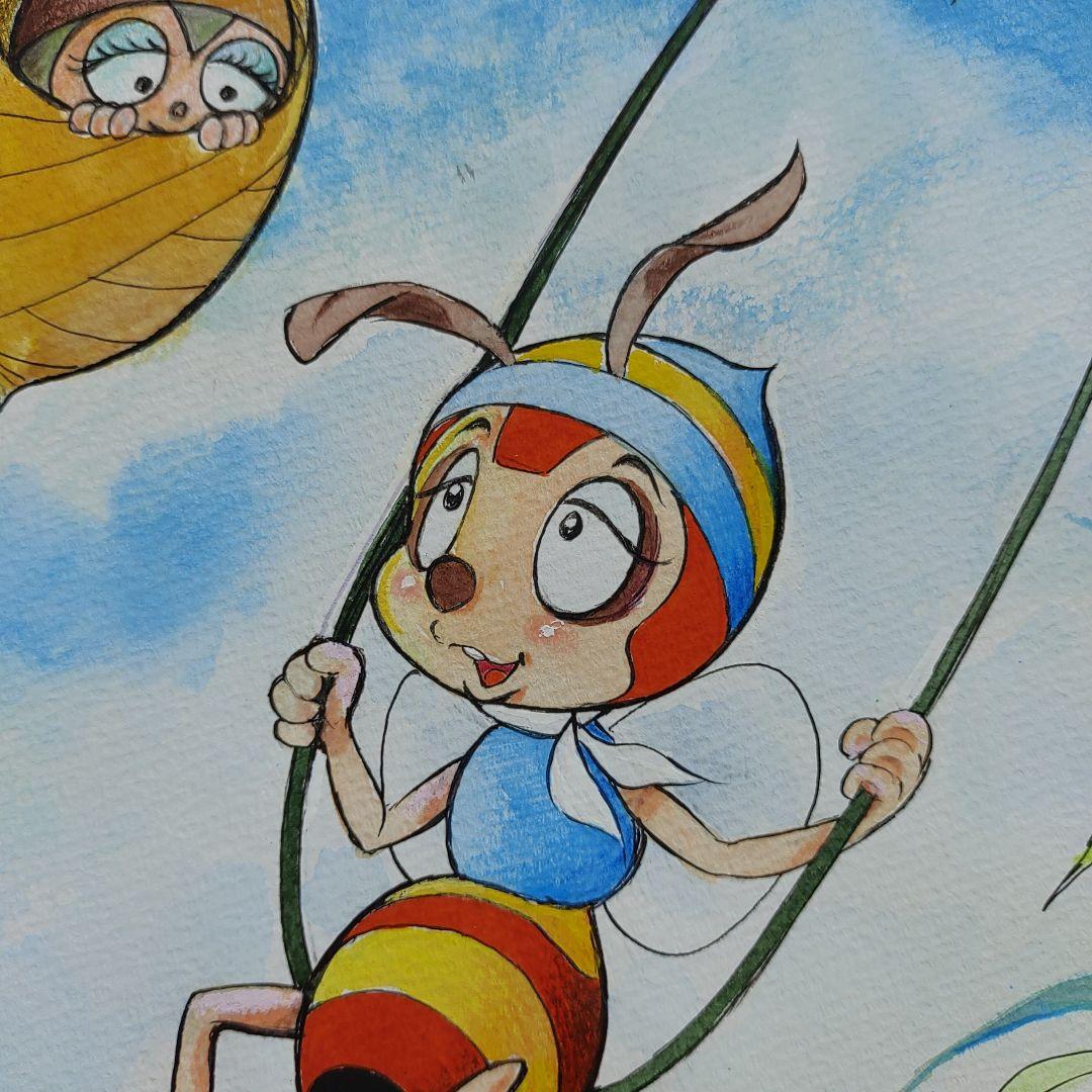 みなしごハッチ 遊び 肉筆原画 - メルカリ
