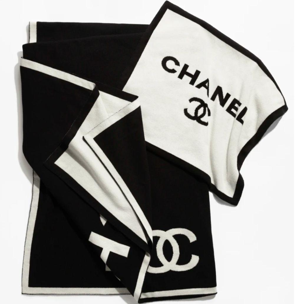 ✨未使用級✨CHANEL　PLAID＆POUCH　ブランケット　カシミ混　限定