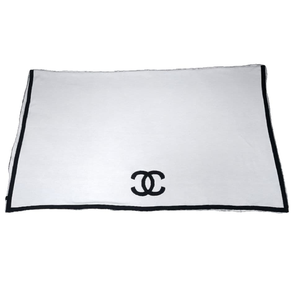 ✨未使用級✨CHANEL　PLAID＆POUCH　ブランケット　カシミ混　限定