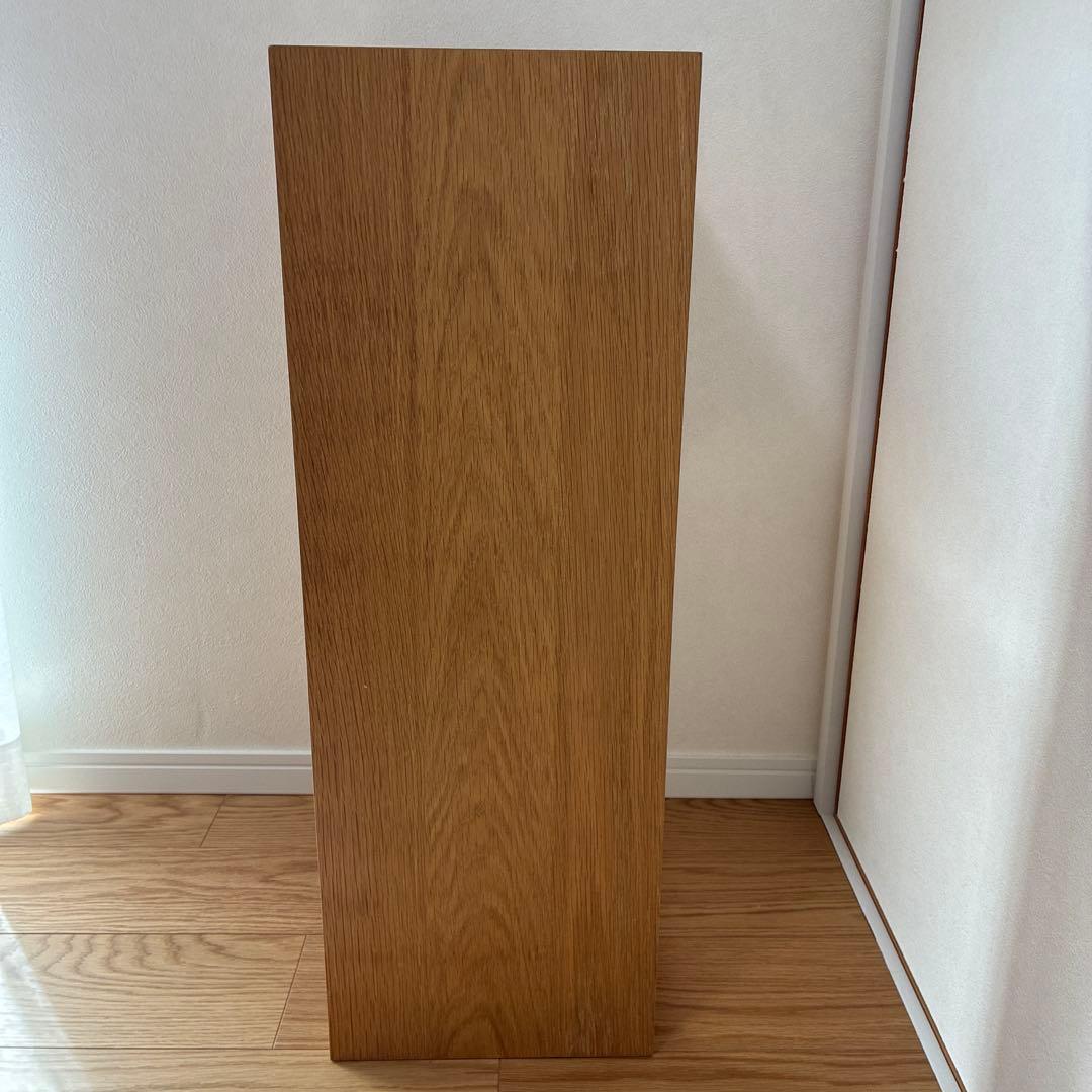 無印良品 スタッキングシェルフ　２段　オーク材 木製オープンシェルフ