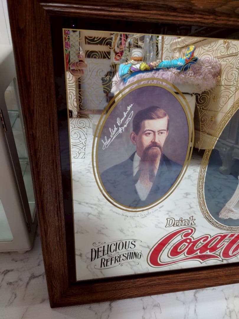 コカコーラ　壁掛けミラー