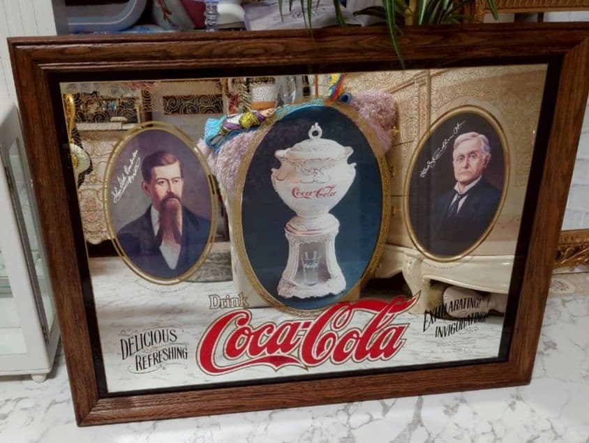 コカコーラ　壁掛けミラー