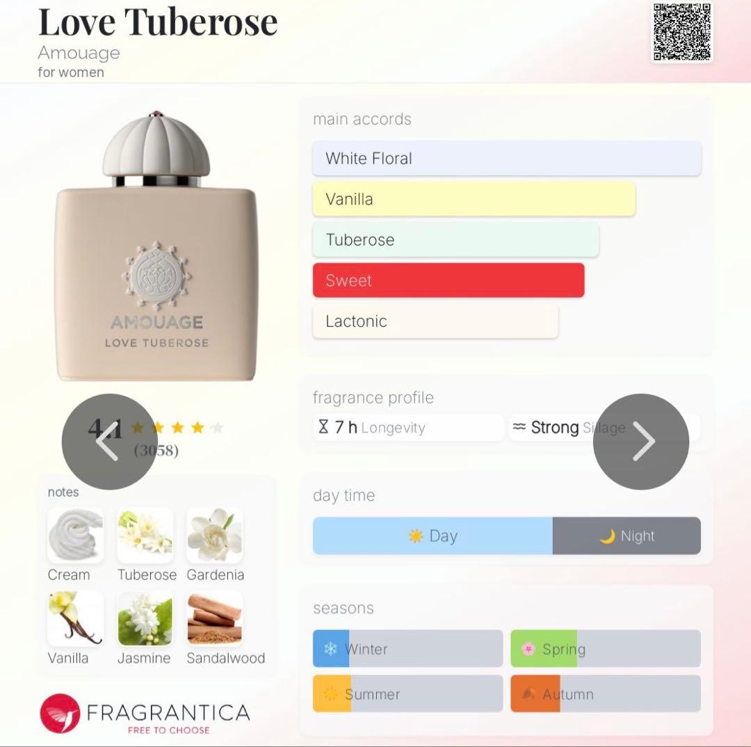 ★AMOUAGE★LOVE TUBEROSE★アムアージュ★ラブチュベローズ★