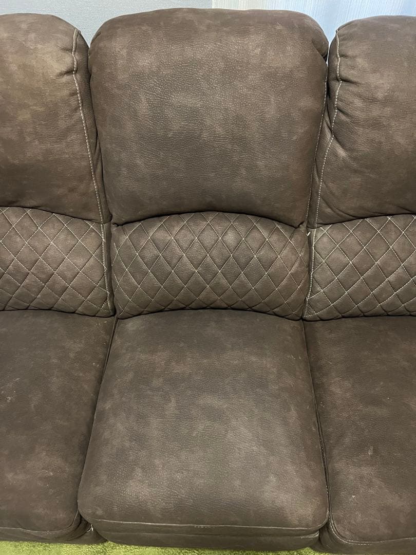 リクライニングソファ　ファブリックレザー　ニトリ　無印　イケア