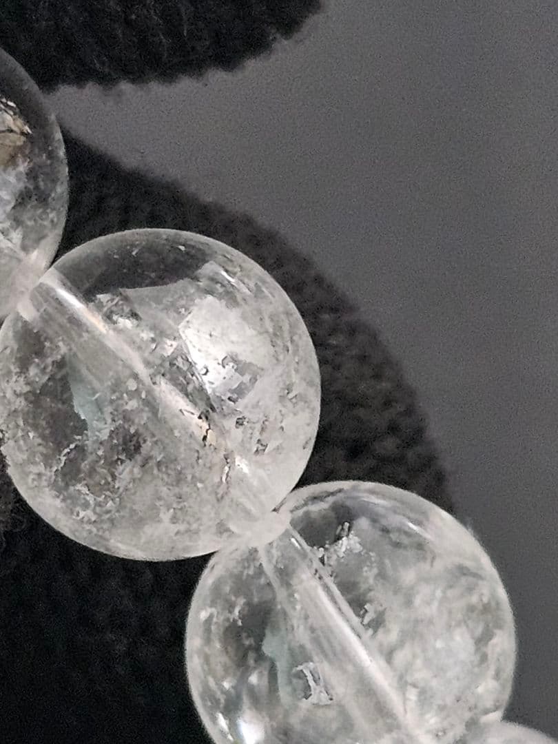 【希少】9㎜　貫入水晶(クォーツインクォーツ)ブレスレット