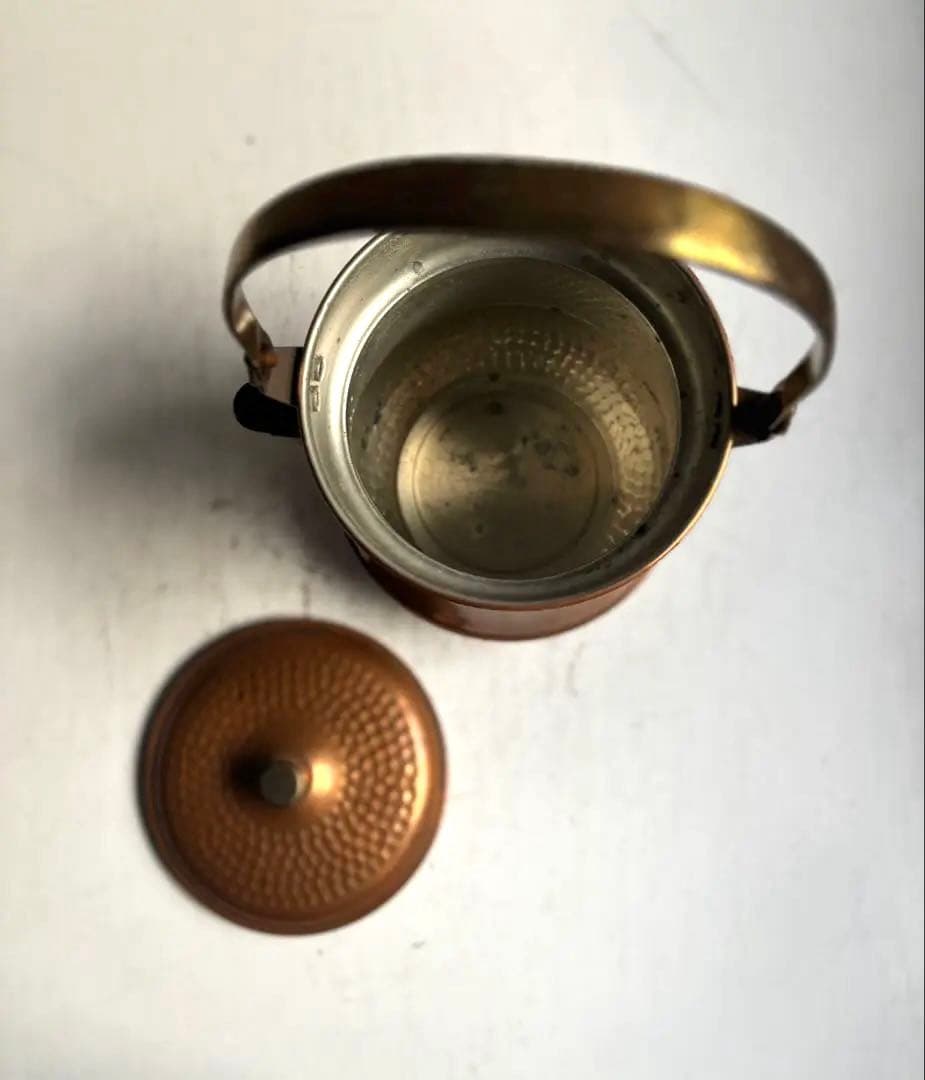 811 ヴィンテージ 純銅製ケトル やかん ポット 民芸 工芸 美品