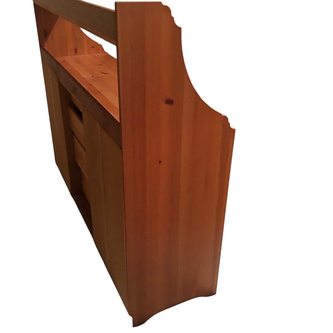 IKEA(イケア) LEKSVIK 食器棚 アンティークステイン SES142東