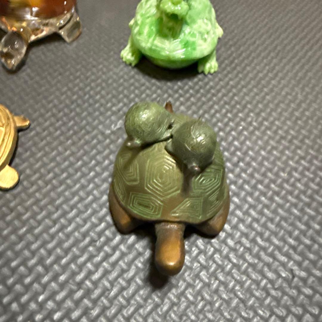 縁起物　亀　置物　骨董品　アンティーク
