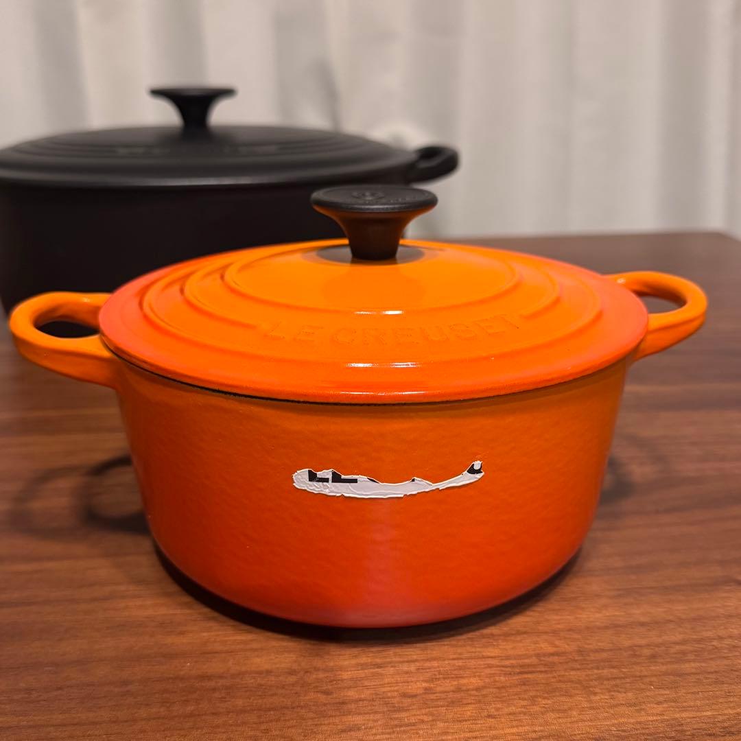 LE CREUSET ル・クルーゼ ココット オーバル 27cm・18cm