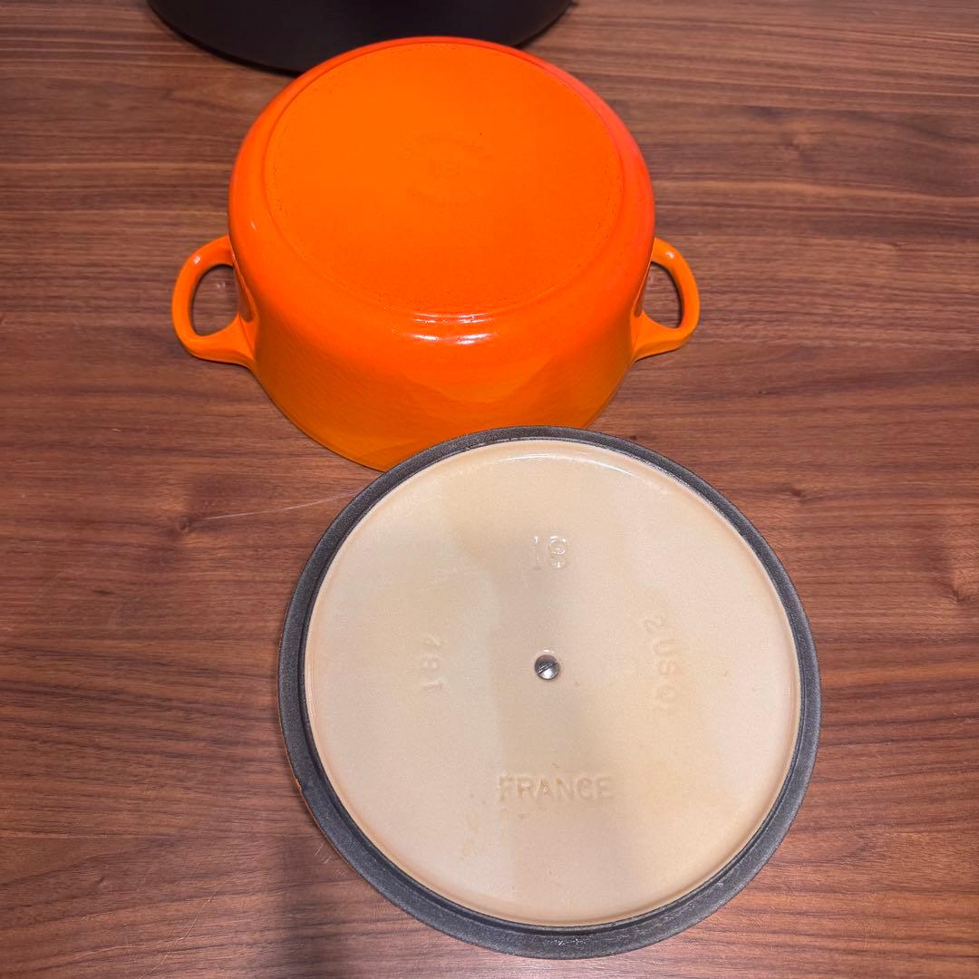 LE CREUSET ル・クルーゼ ココット オーバル 27cm・18cm