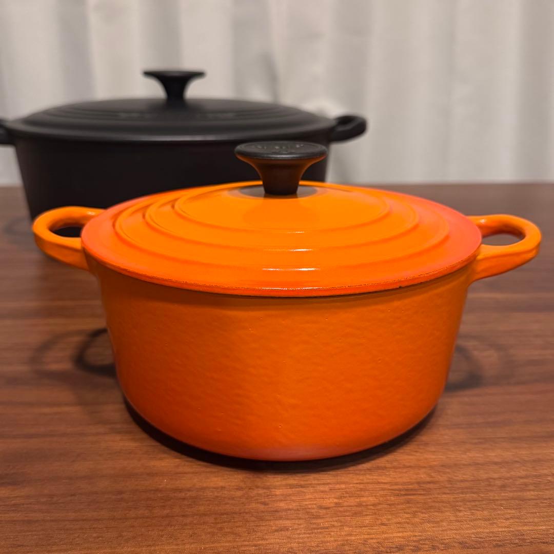 LE CREUSET ル・クルーゼ ココット オーバル 27cm・18cm