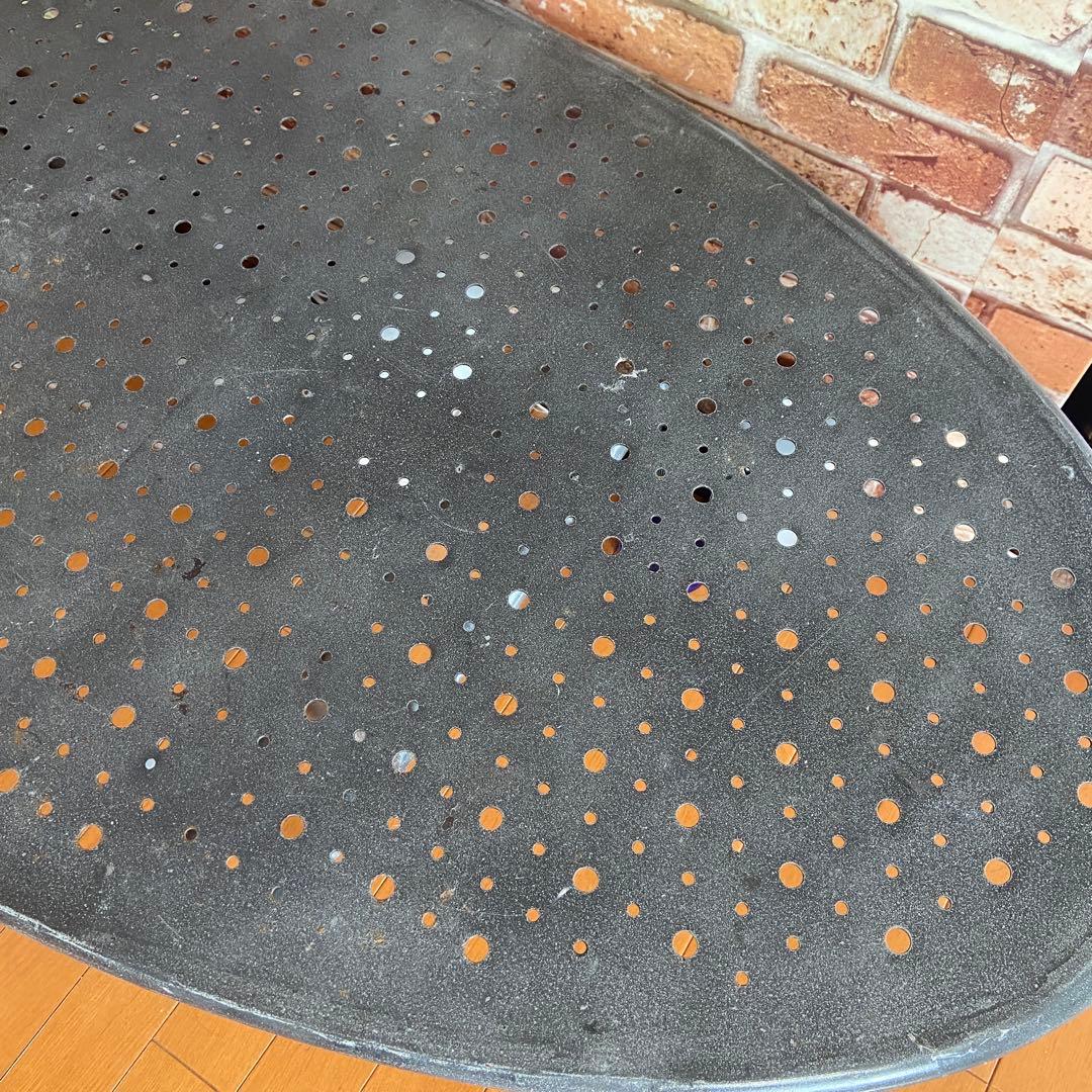 アイアン　リビングテーブル　センターテーブル　楕円　オーバル　おしゃれ