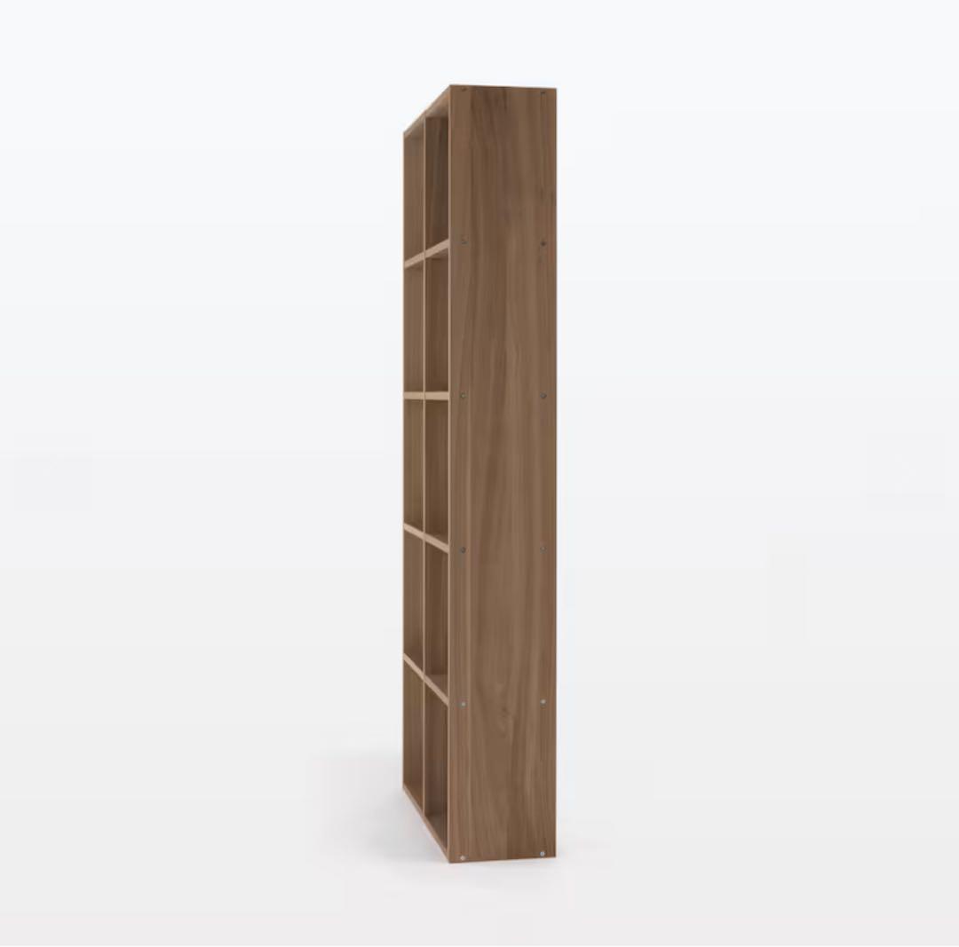 スタッキングシェルフセット・５段×２列・ウォールナット材