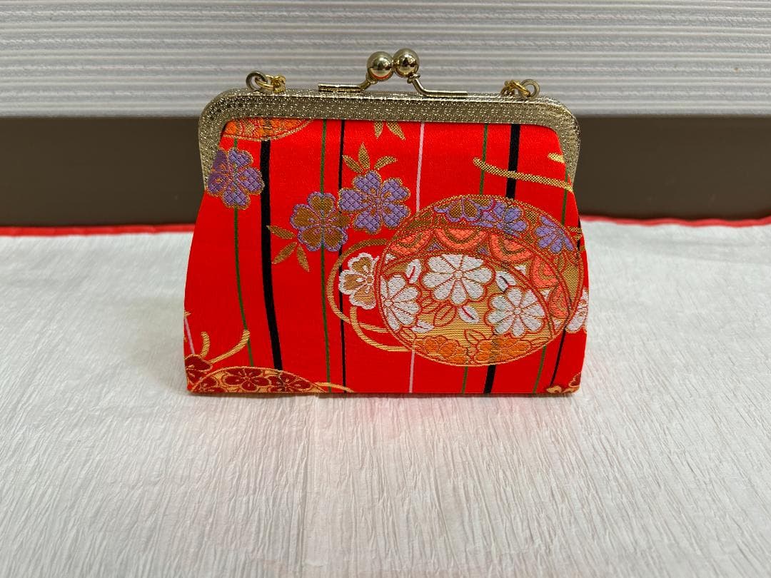 七五三セット　祝帯ペアセット　赤　中サイズ　草履18cm　箱入り　新古品