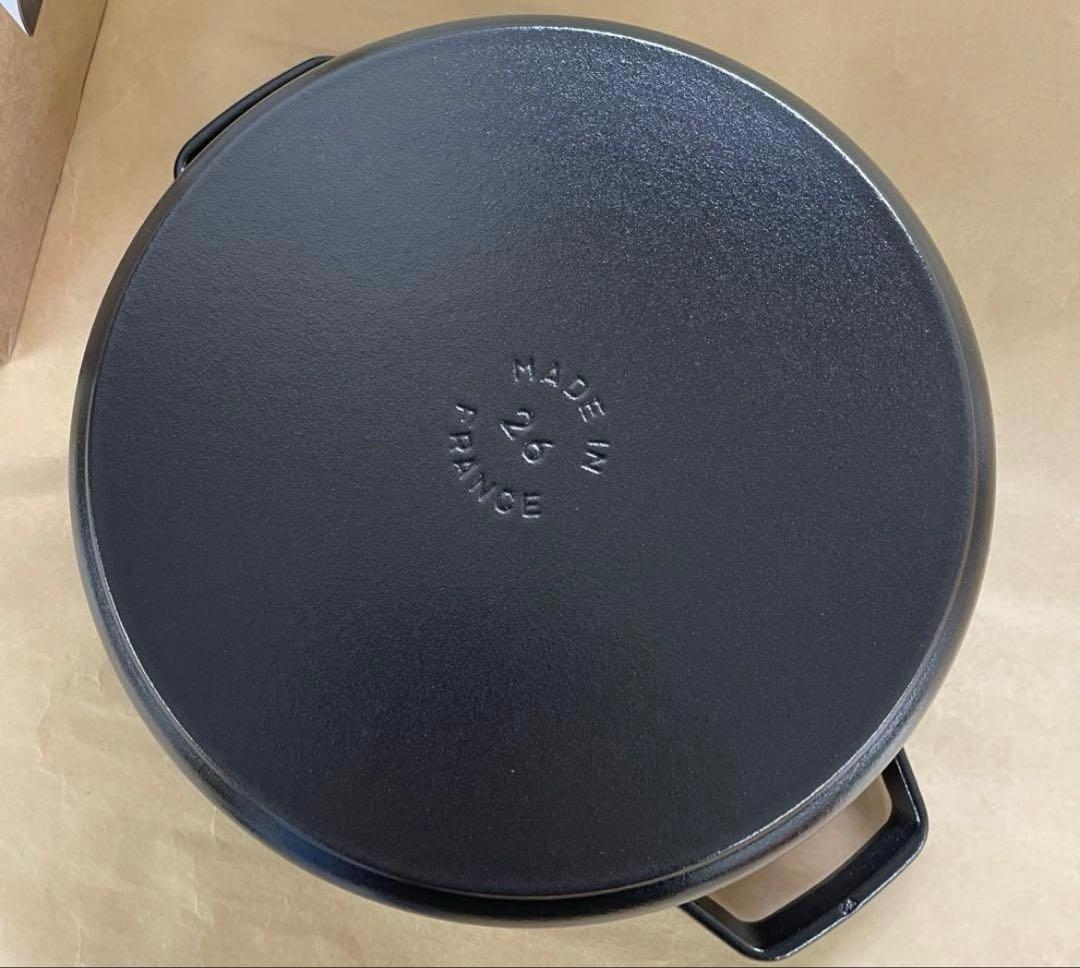 STAUB 26cm ピコ・ココット ブラック(新品・未使用)