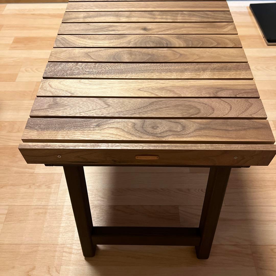 オーダーメイド品　アウトドア木製テーブル