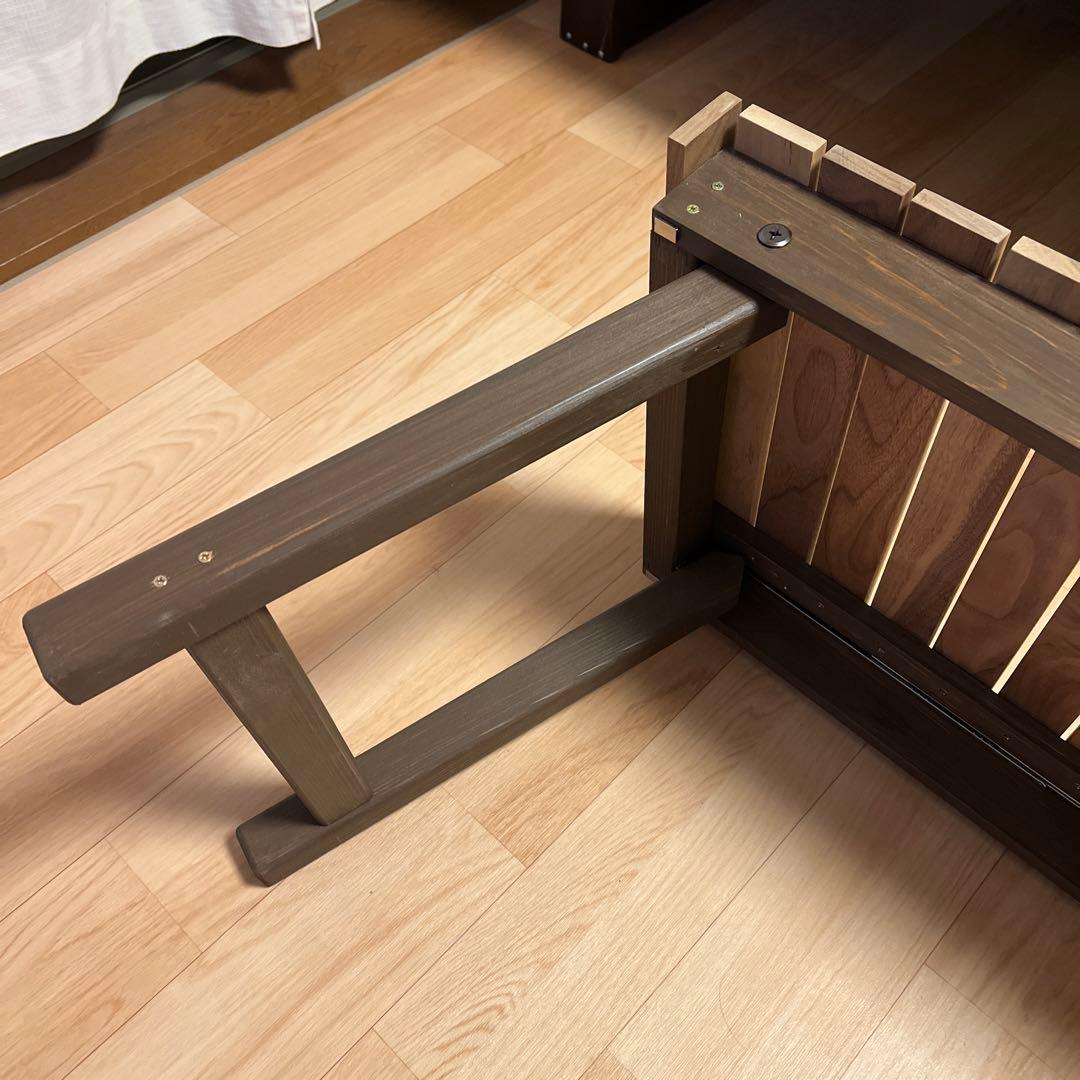 オーダーメイド品　アウトドア木製テーブル