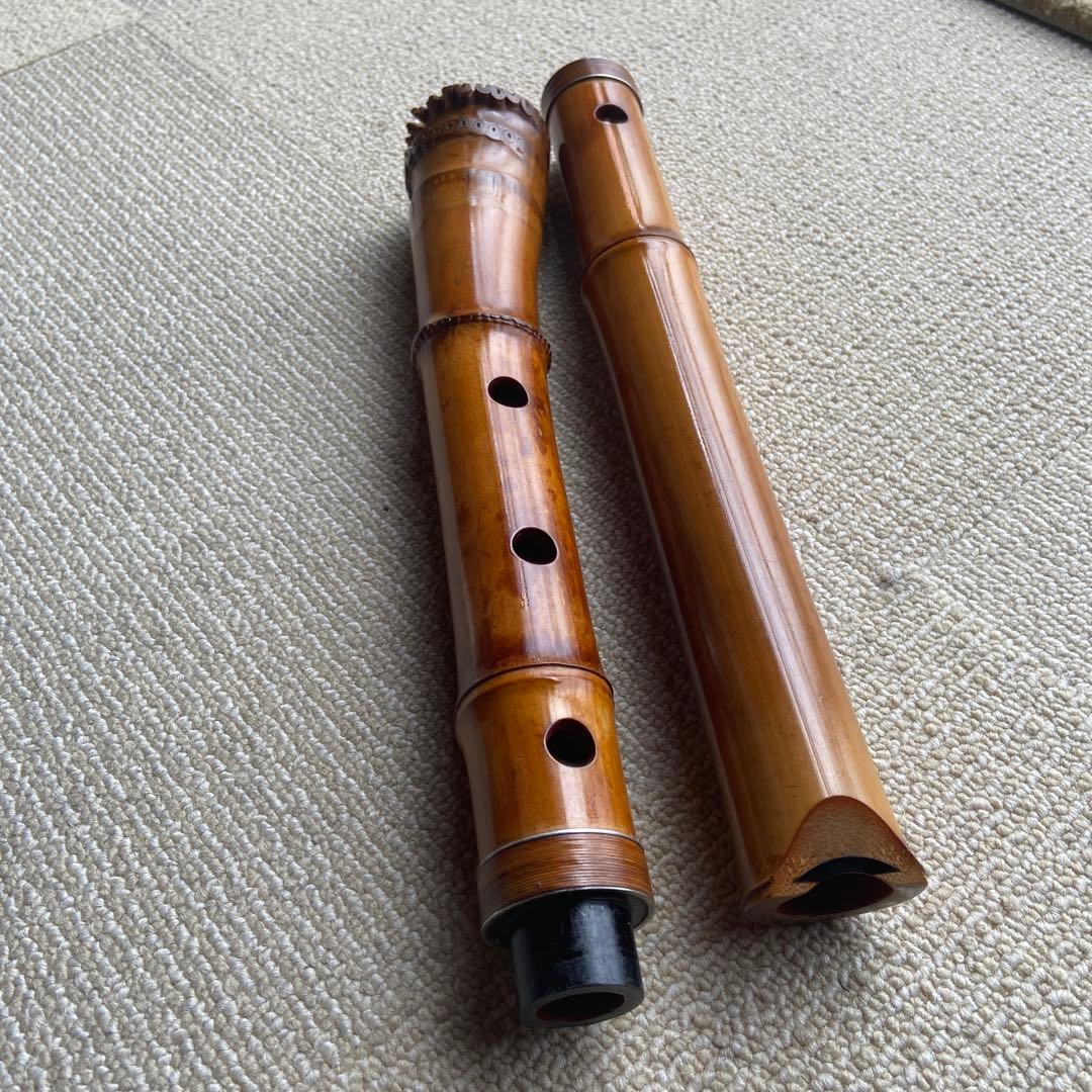 尺八 202 一尺八寸管　精華銘三印