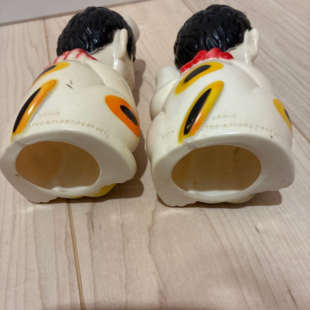 レトロ　ソフトたけし人形　貯金箱　２個セット