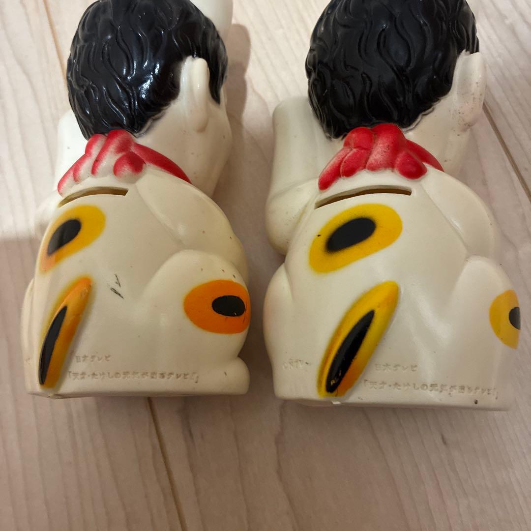 レトロ　ソフトたけし人形　貯金箱　２個セット