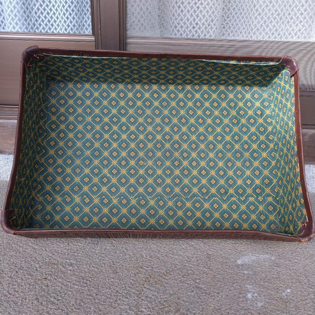 骨董品　昭和レトロ　手提柳行李　トランク　アンティーク　インテリア