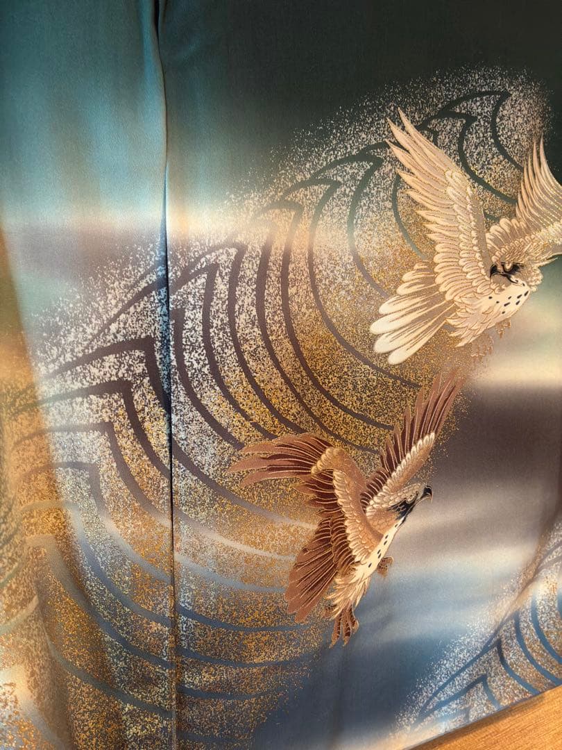 鷹　七五三 羽織　正絹