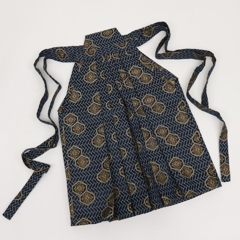 七五三　男の子　5歳　羽織袴フルセット　水色　馬に武将宝尽くし　8RA2